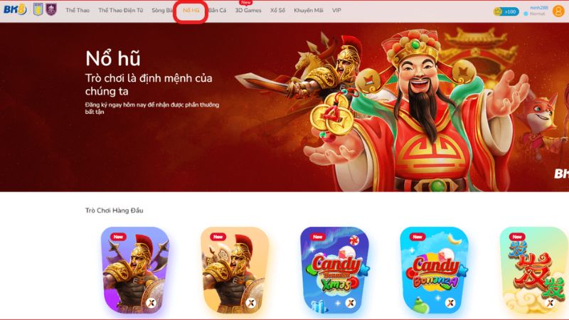 Cùng BK8 chìm trong thế giới game quay hũ 